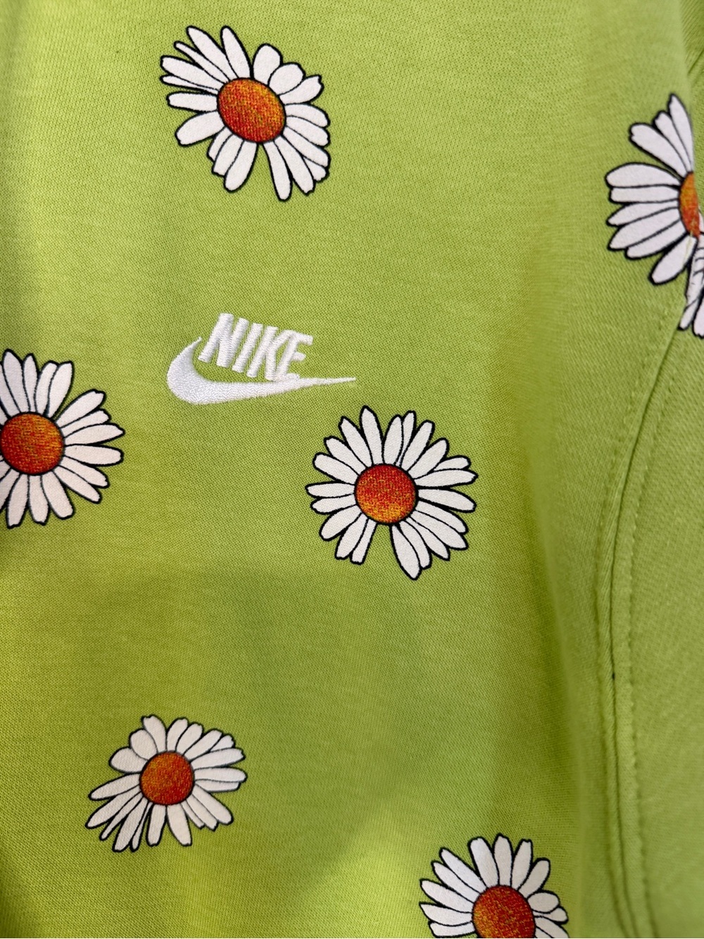 Nike Lime Green Daisy Hoodie - Picture 7 of 8